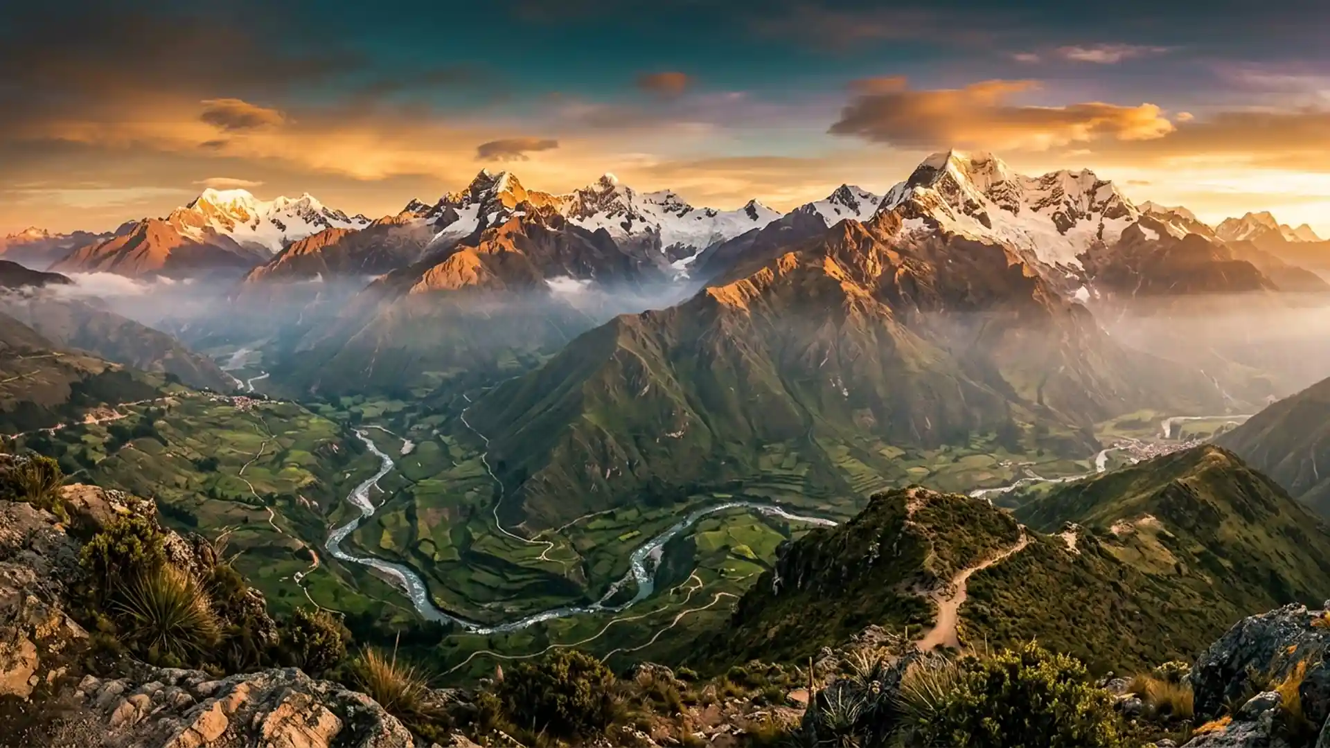 Paisaje andino de Perú y Bolivia