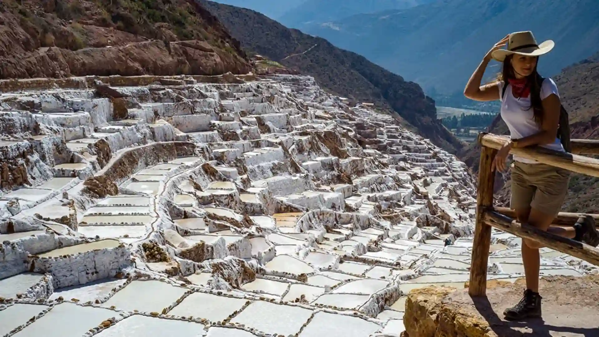Antiguo sistema de pozas en las Salineras de Maras, Cusco.